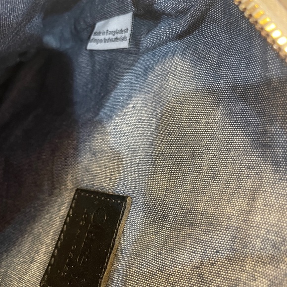 Clare V - Fanny Pack in Indigo & Cream Woven Racing Stripes - Picture 8 of 9